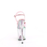 Rozsaszin 20 cm FLAMINGO-809HT Hologram platform magassarkű női