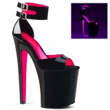 Rozsaszin 20 cm XTREME-875TT Neon platform magassarkú női
