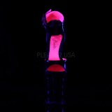 Rozsaszin 20 cm XTREME-875TT Neon platform magassarkű női