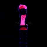 Rozsaszin 20 cm XTREME-875TT Neon platform magassarkú női