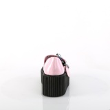 Rozsaszin 7,5 cm CREEPER-230 Maryjane Creepers Cipő Csat