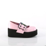 Rozsaszin 7,5 cm CREEPER-230 Maryjane Creepers Cipő Csat