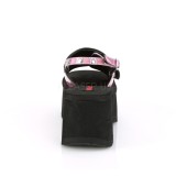 Rozsaszin 9 cm Demonia FUNN-32 Platform Szandál