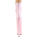 Rozsaszin Lakkbőr 25,5 cm BEYOND-1020 platform pleaser bokacsizma