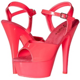 Rozsaszin Neon 15 cm Pleaser KISS-209UV Platform Magassarkú