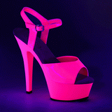 Rozsaszin Neon 15 cm Pleaser KISS-209UV Platform Magassarkú