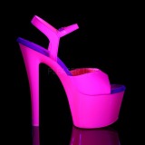 Rozsaszin Neon 18 cm Pleaser SKY-309UV Platform Magassarkú