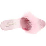 Rozsaszin Átlátszó 13 cm Fabulicious LIP-101-8 Platform Papucs