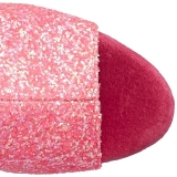 Rozsaszin csillámos 18 cm ADORE-1018G női platform bokacsizma