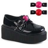 Szarvasbőr 5 cm CREEPER-222 Platform Creepers Cipő