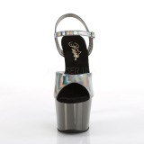 Szürke 18 cm ADORE-709HGCH Hologram platform magassarkú női