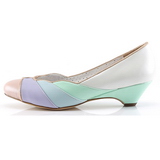 Tarka 4 cm retro vintage LULU-05 Pinup körömcipők alacsony sarkú