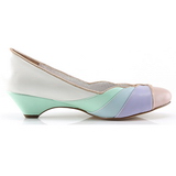 Tarka 4 cm retro vintage LULU-05 Pinup körömcipők alacsony sarkú