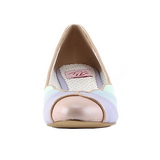 Tarka 4 cm retro vintage LULU-05 Pinup körömcipők alacsony sarkú