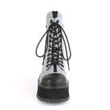Vászon GRAVEDIGGER-102 demonia acél lábbeli punk bokacsizma - unisex bakancsok