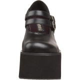 Vegan 11,5 cm DemoniaCult KERA-08 platform mary jane körömcipők