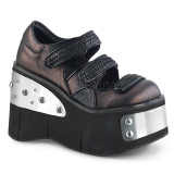 Vegan 11,5 cm DemoniaCult KERA-13 Platform Gótikus Cipők
