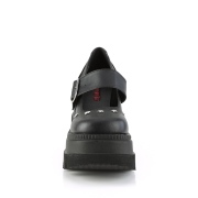 Vegan 11,5 cm SHAKER-23 alternatív cipők platformos fekete