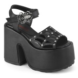 Vegan 13 cm DemoniaCult CAMEL-17 Platform szandál vastag sarkú