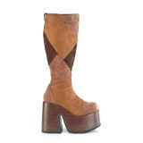 Vegan 13 cm DemoniaCult CAMEL-280-2 Platform csizma vastag sarkú