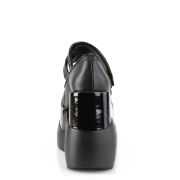 Vegan 13 cm VOID-37 alternatív cipők platformos fekete