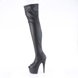 Vegan 18 cm ADORE-3011 platform nyitott orrú overknee csizma