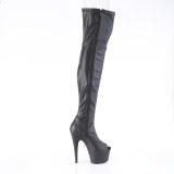 Vegan 18 cm ADORE-3011 platform nyitott orrú overknee csizma