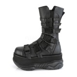 Vegan 7,5 cm NEPTUNE-210 demoniacult csizma - unisex platform csizma