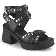 Vegan 7 cm Demonia BRATTY-07 Platform szandál vastag sarkú