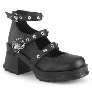 Vegan 7 cm Demonia BRATTY-30 Platform cipők vastag sarkú