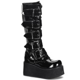 Vegan 8,5 cm TRASHVILLE-518 demoniacult csizma - unisex platform csizma
