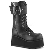 Vegan 9,5 cm PETROL-150 demoniacult csizma - unisex platform csizma