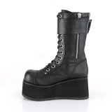 Vegan 9,5 cm PETROL-150 demoniacult csizma - unisex platform csizma