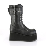 Vegan 9,5 cm PETROL-150 demoniacult csizma - unisex platform csizma