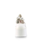 Vegan 9 cm ASHES-33 alternatív cipők platformos fehér