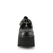 Vegan 9 cm ASHES-33 alternatív cipők platformos fekete