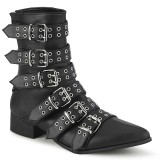 Vegan WARLOCK-70 demonia bokacsizma - férfi winklepicker bokacsizma 6 csat