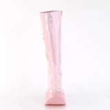 Vegan rózsaszín 13 cm DYNAMITE-218 emo punk éktalpú csizma platformos