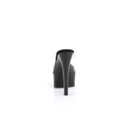 Vinil 15 cm GLEAM-601 papucs magassarkű fekete