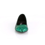 Zöld MERMAID-21 Balerina lapos sarkú női cipők
