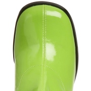 Zöld csizmák lakkbőr GOGO-300 női csizma magassarkű a férfi