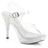 Átlátszó 11,5 cm ELEGANT-408-2 fabulicious fitness verseny cipő magassarkú