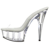 Átlátszó 15,5 cm Pleaser DELIGHT-601 Platform Papucs