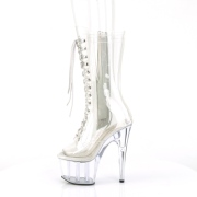 Átlátszó 18 cm ADORE-1050C platform magassarkú csizma