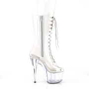 Átlátszó 18 cm ADORE-1050C platform magassarkú csizma
