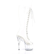 Átlátszó 18 cm ADORE-2021C platform magassarkú csizma