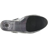 Átlátszó 18 cm ADORE-708MG csillámos platform magassarkú női