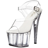 Átlátszó 18 cm Pleaser ADORE-708LS Magassarkú Platform