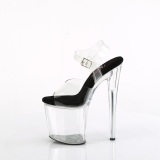 Átlátszó 20 cm NAUGHTY-8082 Akril platform magassarkú női